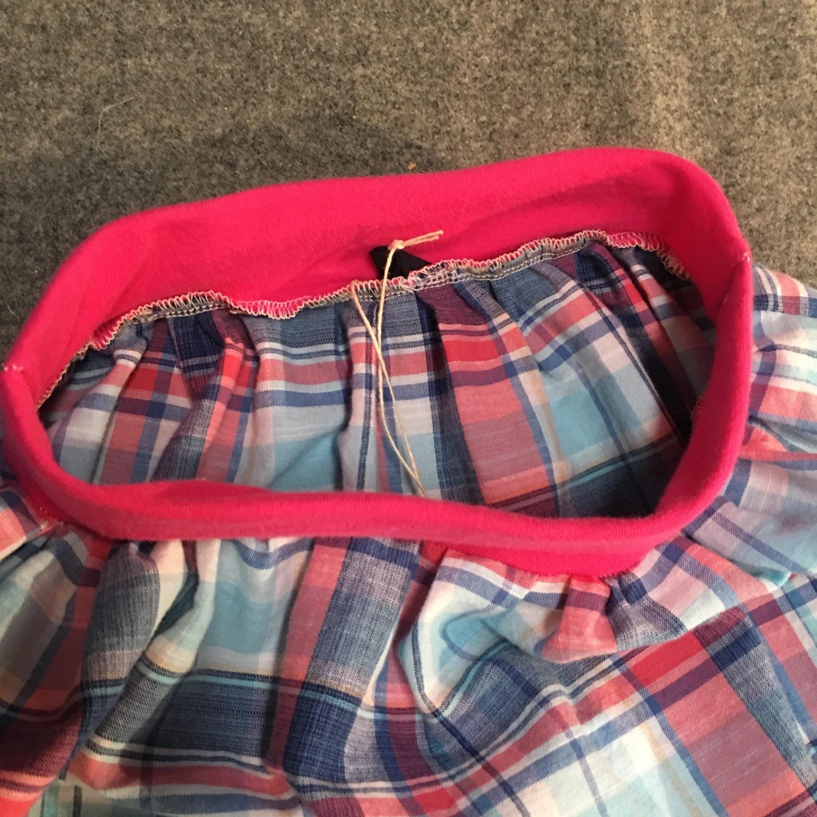 Midi Cotton Plaid Skirt (2-3)
