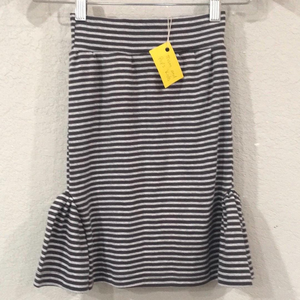 Midi Knit Striped Skirt (4)