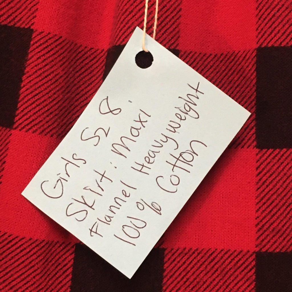 Maxi Flannel Checkered Skirt (8)