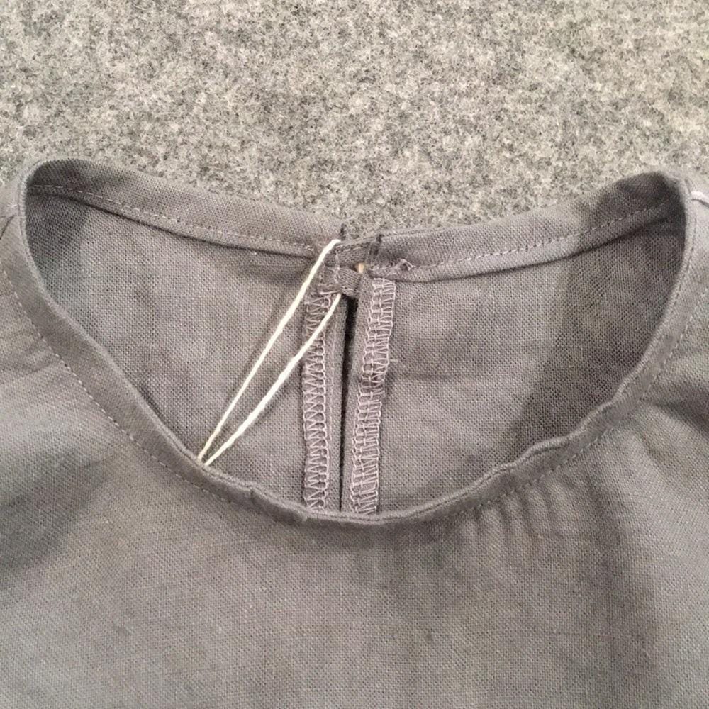 100% Linen Tank Top Girls (10-12)