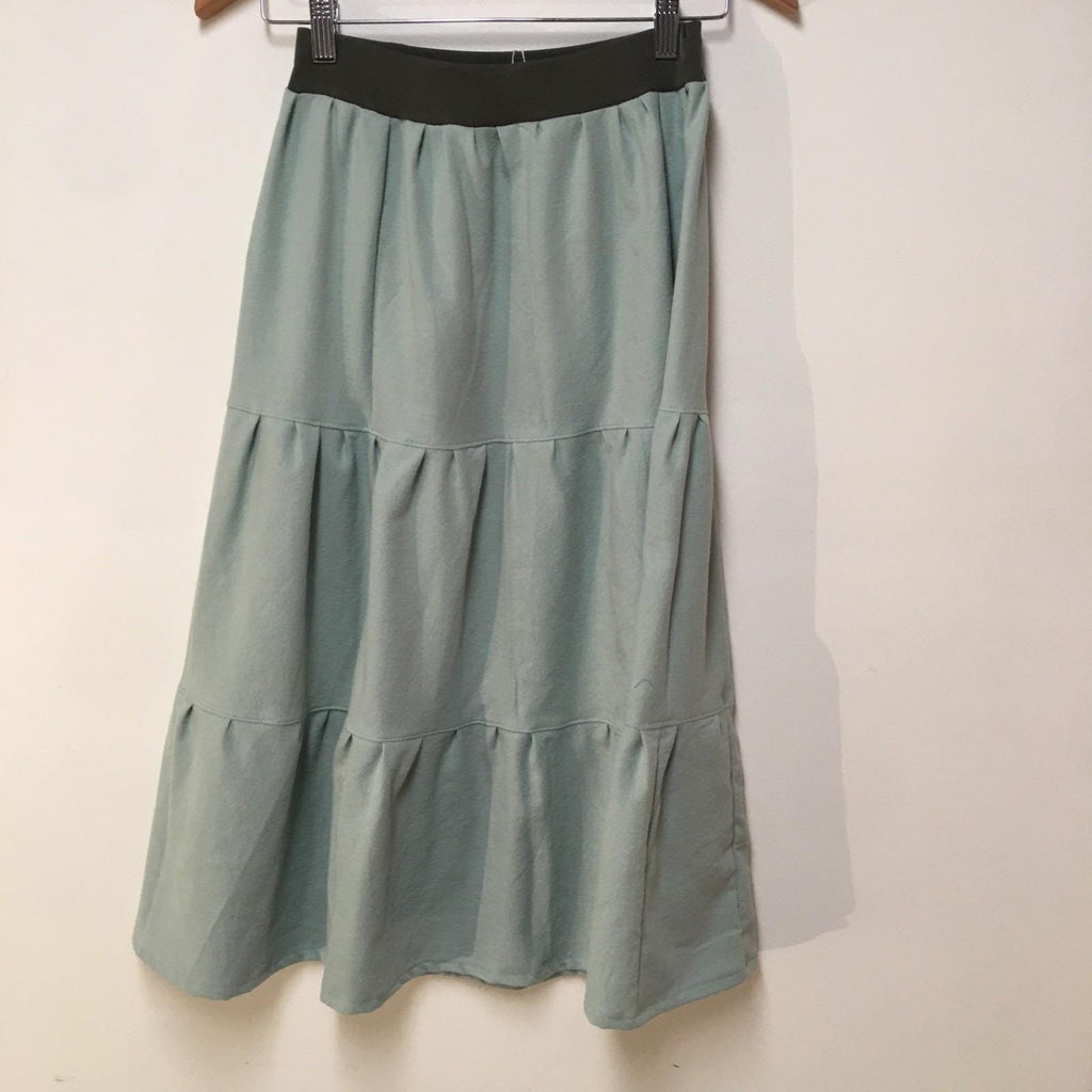 Maxi Flannel Green Skirt (10-12)