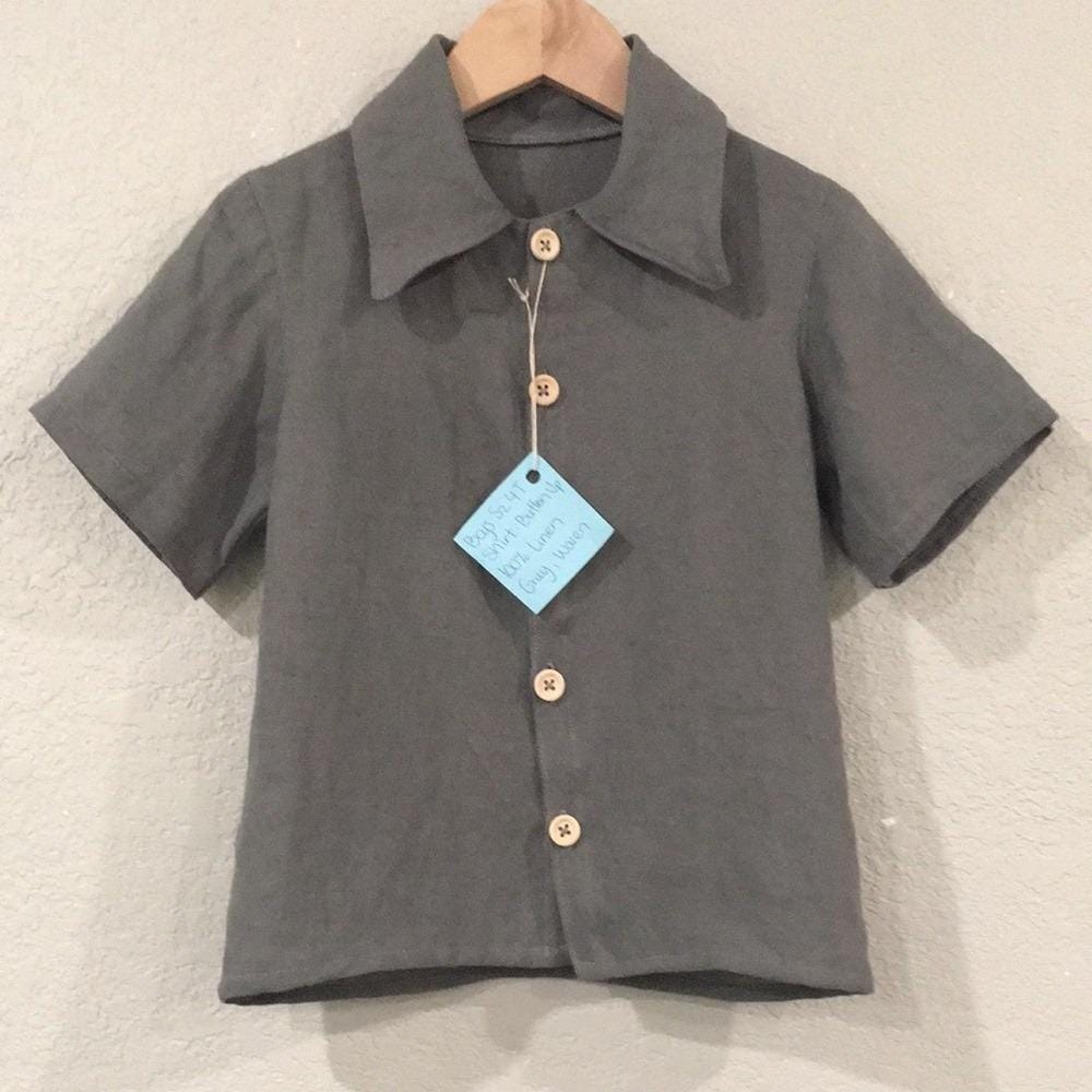 100% Linen Button Shirt Boys (4T)