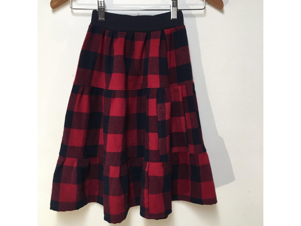 Maxi Flannel Checkered Skirt (2-3)