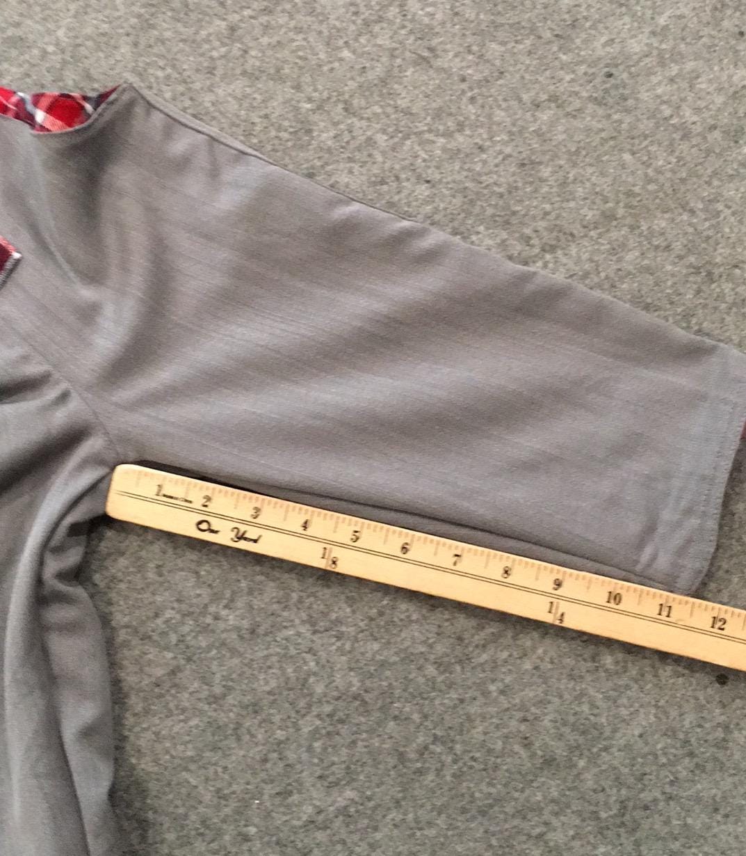 100% Wool Flannel Reversible Overalls (9M)