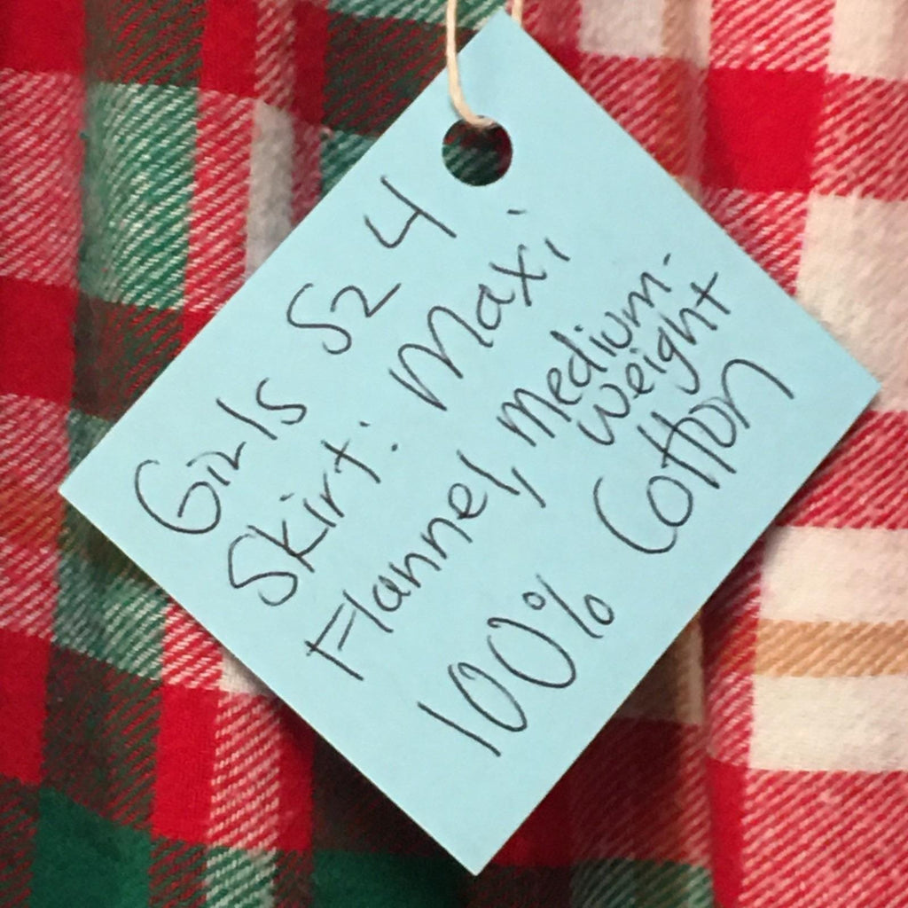 Maxi Flannel Plaid Skirt (4)