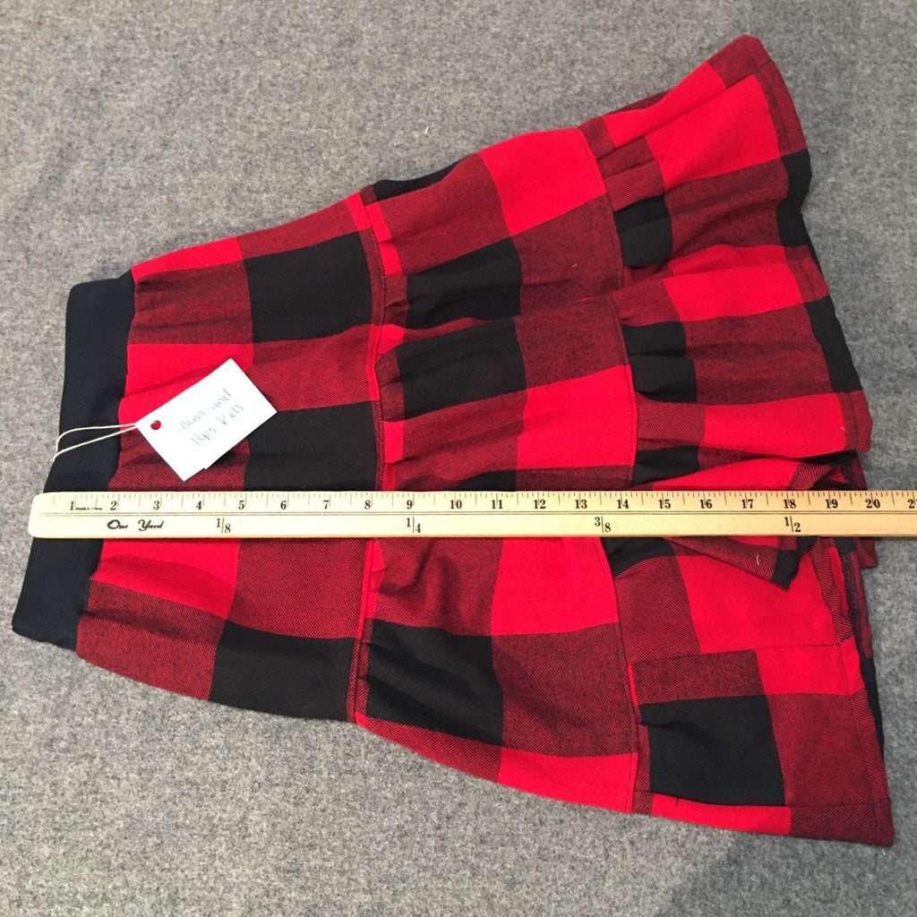 Maxi Flannel Checkered Skirt (2-3)