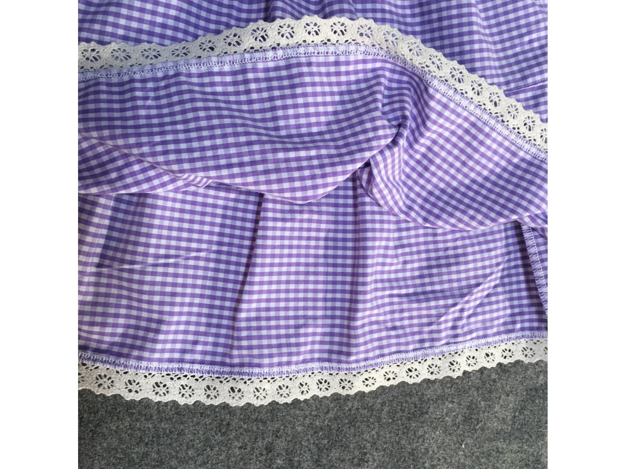 Maxi Cotton Checkered Skirt (4)