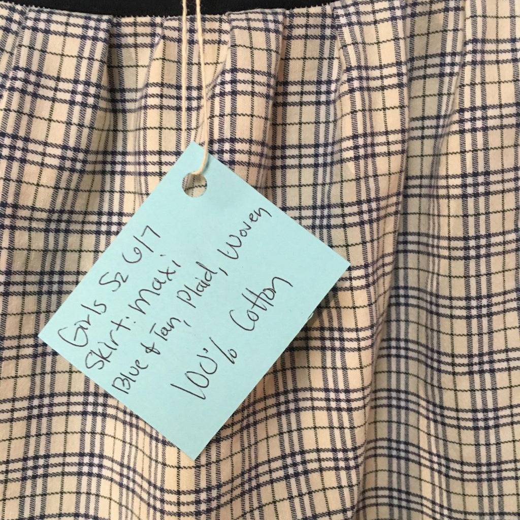 Maxi Cotton Plaid Skirt (6-7)