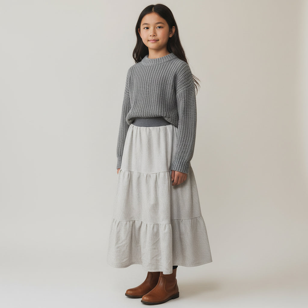 Maxi Flannel Striped Skirt (10-12)