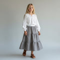 Maxi Cotton Gray Skirt (10-12)