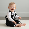 100% Wool Flannel Reversible Overalls (6M)