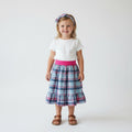 Midi Cotton Plaid Skirt (2-3)