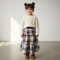 Maxi Cotton Plaid Skirt (2-3)