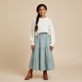 Maxi Flannel Green Skirt (14-16)