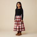 Maxi Flannel Plaid Skirt (6)