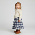 Midi Flannel Plaid Skirt (2-3)