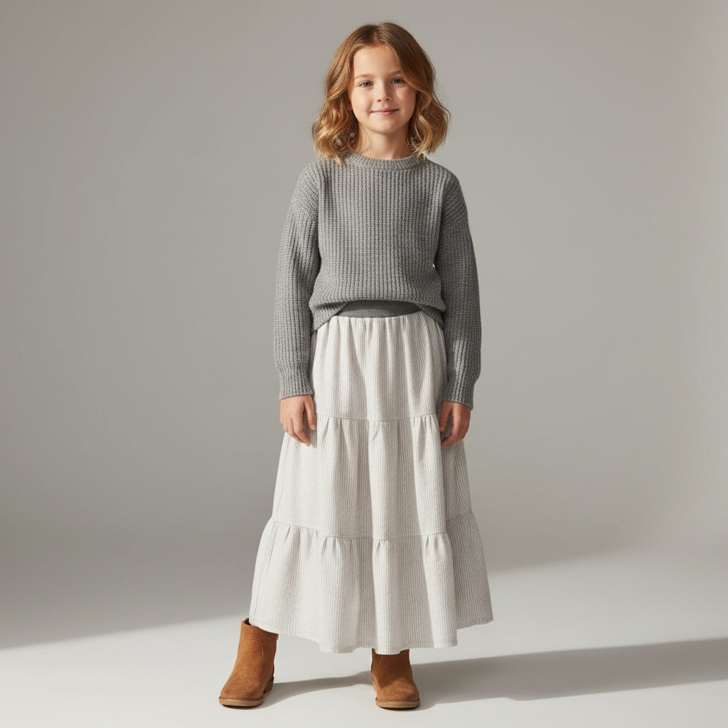 Maxi Flannel Striped Skirt (6-7)