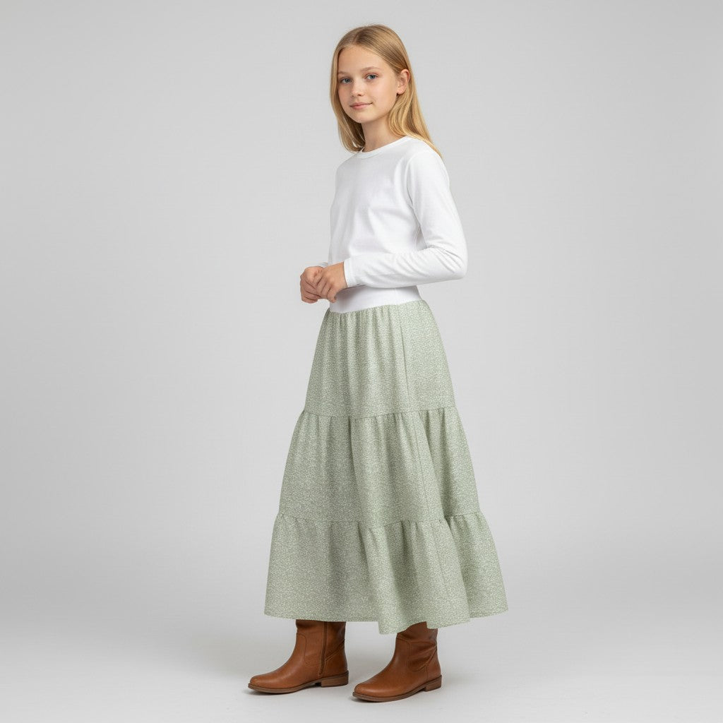 Maxi Flannel Polka Dot Skirt (14-16)