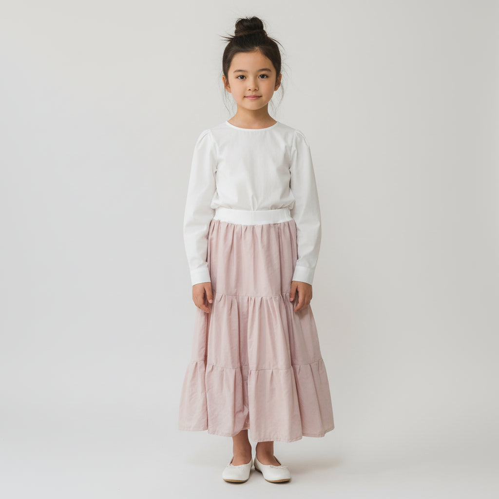 Maxi Cotton Pink Skirt (8)