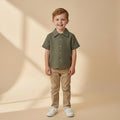 100% Linen Button Shirt Boys (3T)