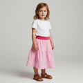 Midi Cotton Pink Skirt (2-3)