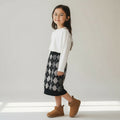 Midi Wool Argyle Skirt (8)