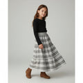 Maxi Flannel Plaid Skirt (6)