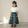Maxi Blue Plaid Skirt Girls (2-3)