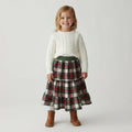 Midi Flannel Plaid Skirt (2-3)